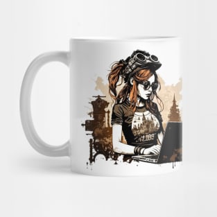 Steampunk Coder - 2 - A fusion of old and new technology Mug